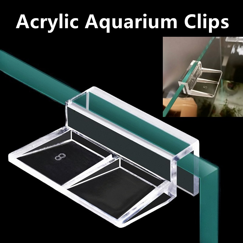 Aquarium Fish Elevator - 1pc 5/6/8/10/12/15/19mm clipes de aquário acrílico