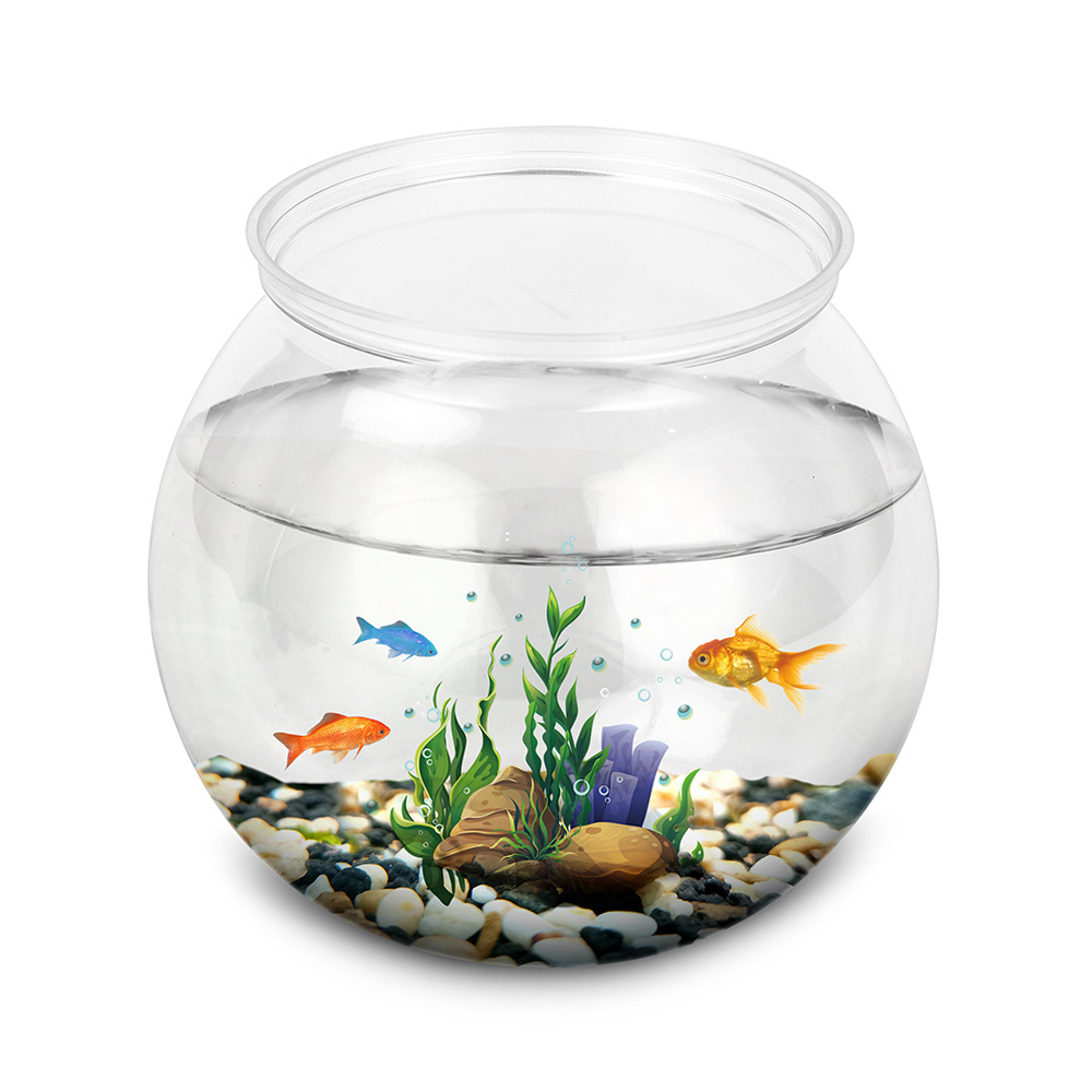 Aquarium Fish Betta - Tanque de peixes plástico durável redondo