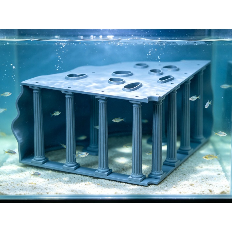 Aquarium Fish Elevator - Ornamento de Aquário Coluna Romana em