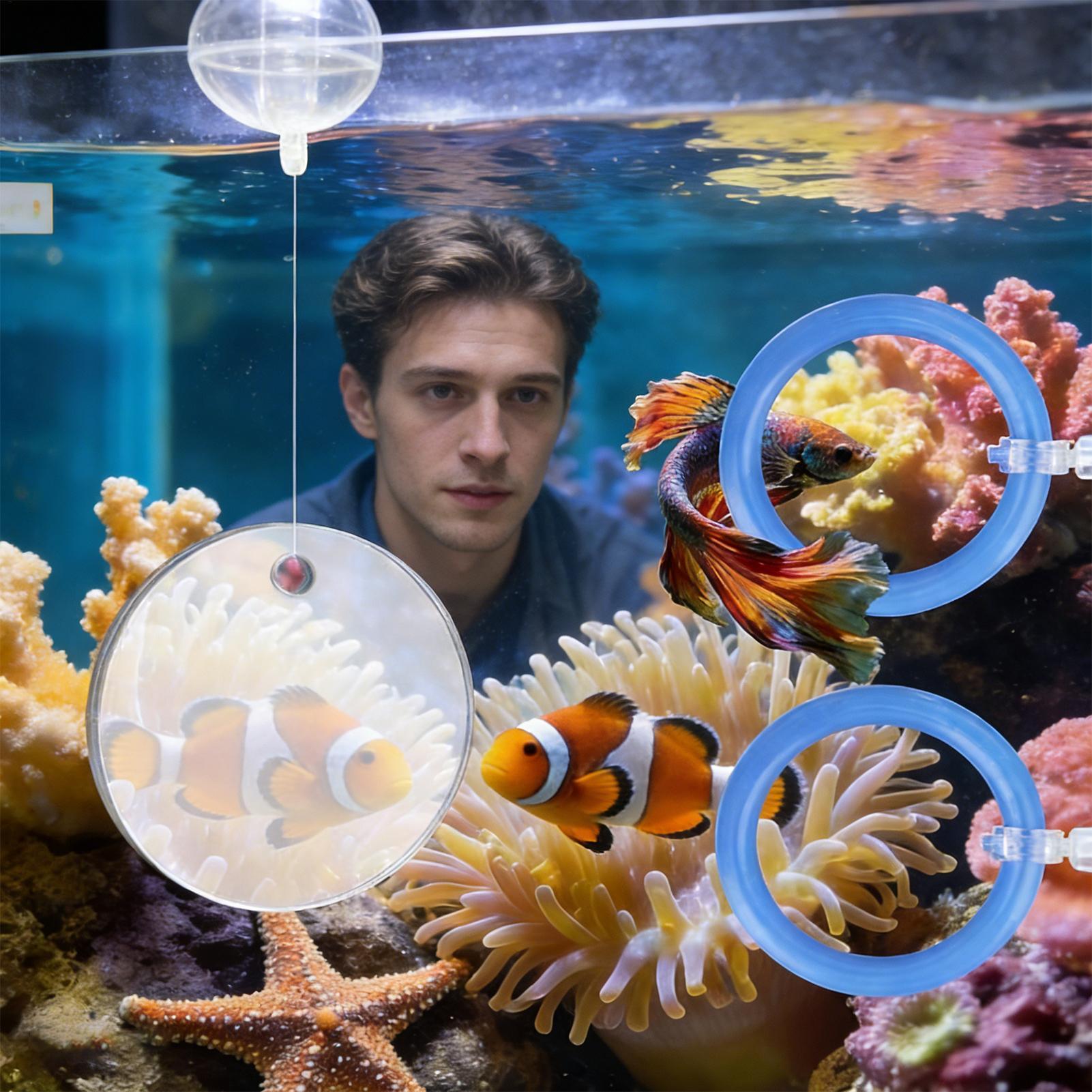 2 Peças Anel Flutuante para Al - Aquarium Fish Betta avaliação e preço