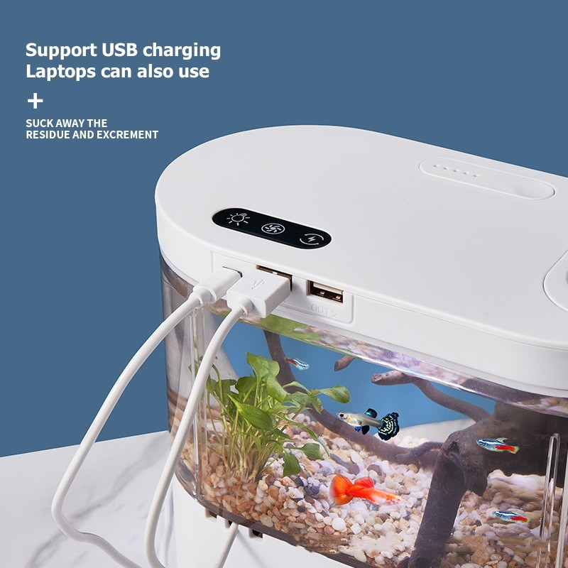 Aquário Mini Criativo para Mes - Aquarium Fish Betta avaliação e preço